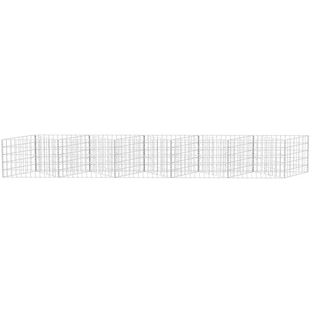 Walplus Galvanised Steel Gabion Basket 50 x 30 x 300cm Image 3