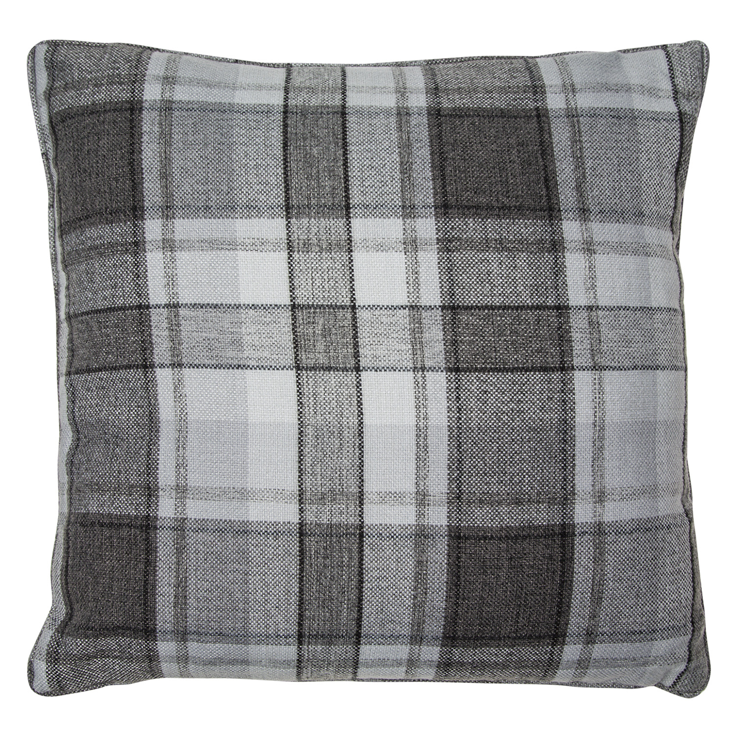 Divante Highbury Grey Check Cushion 45cm Image