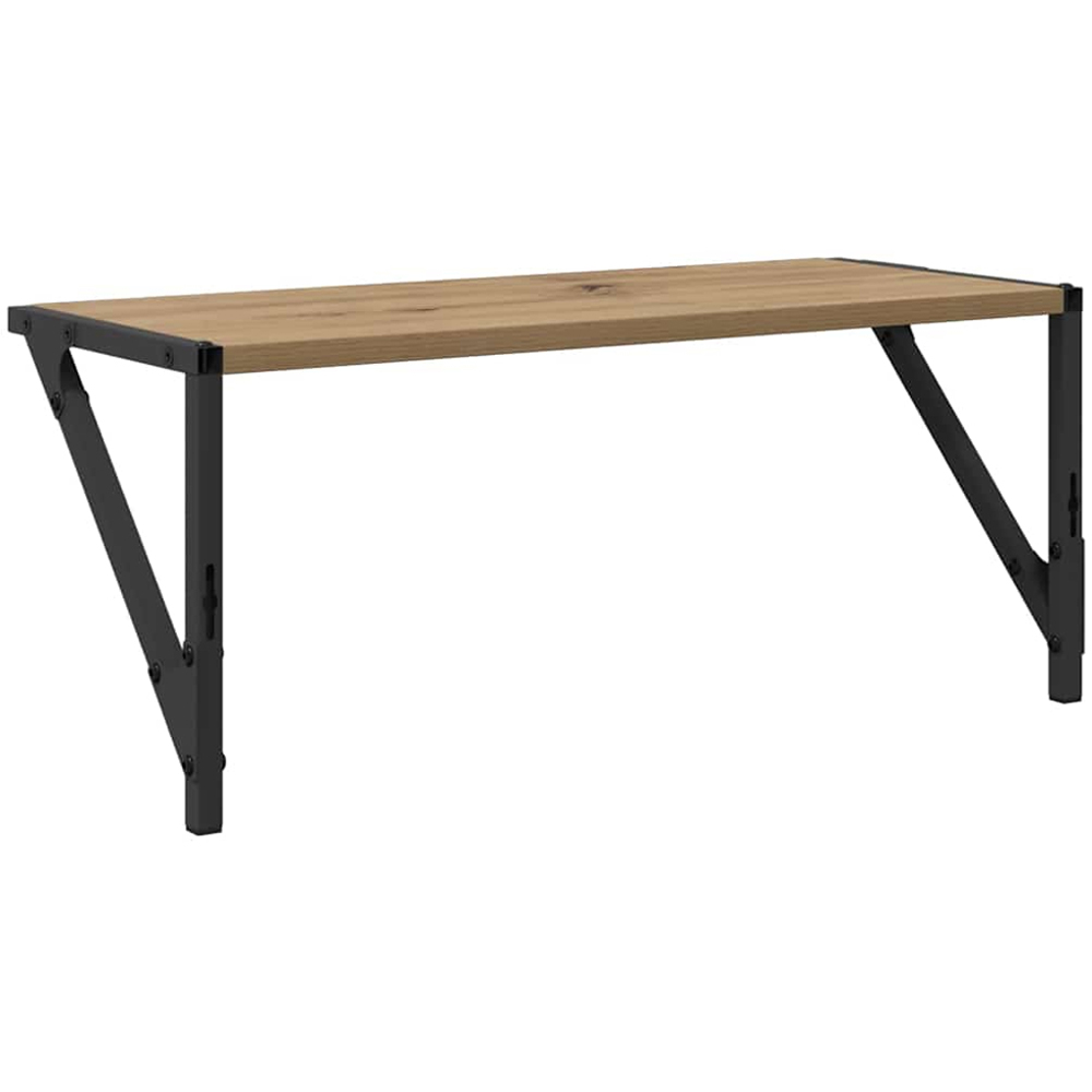 vidaXL 60 x 25cm Artisan Oak Wall Shelf Set of 2 Image 7