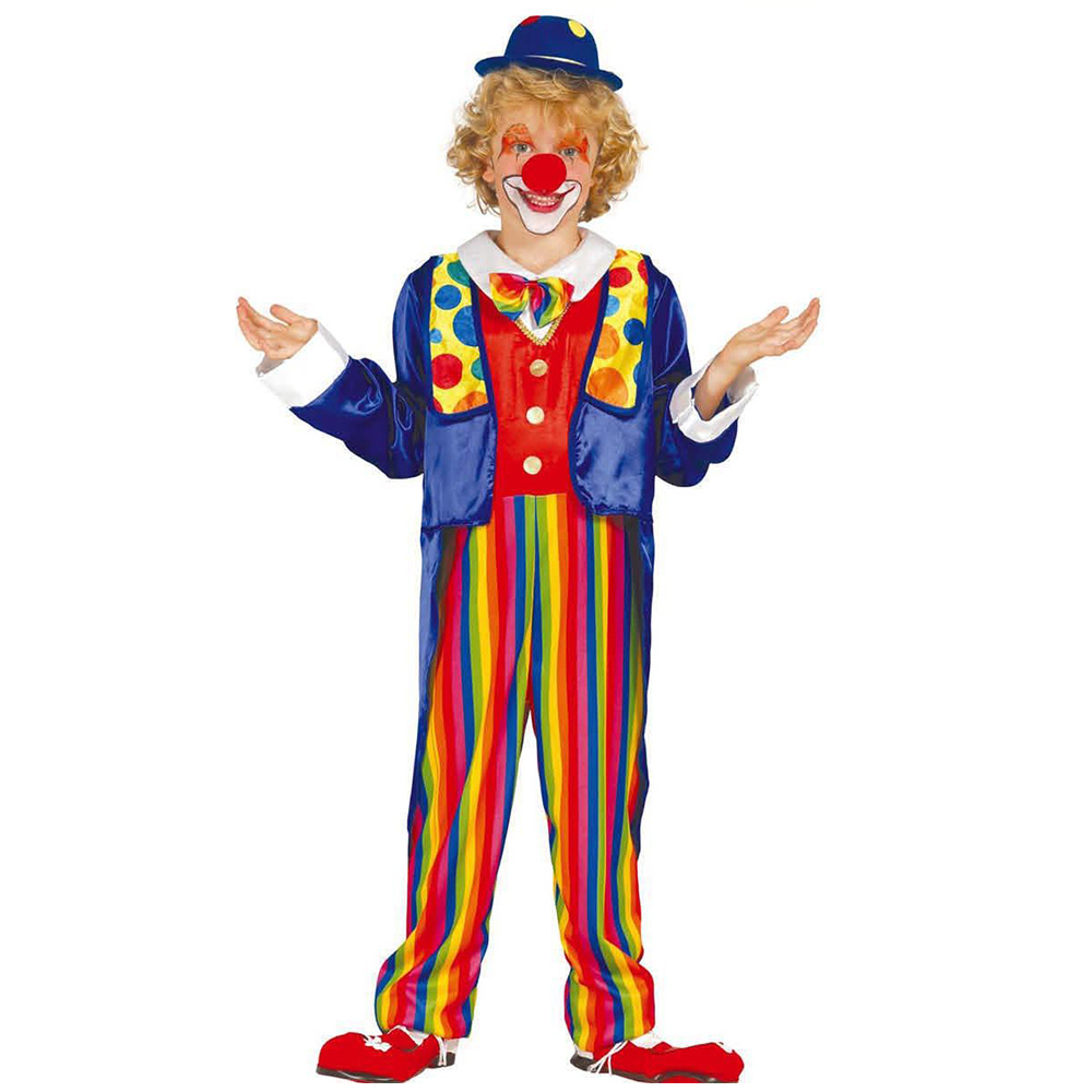 Fiestas Guirca Clown Costume 10 to 12 Years Image 1