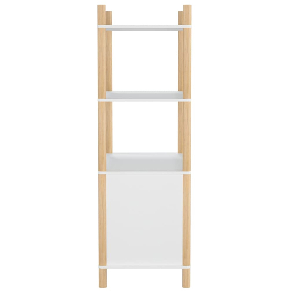 vidaXL 2 Door 3 Shelf White Highboard Image 4