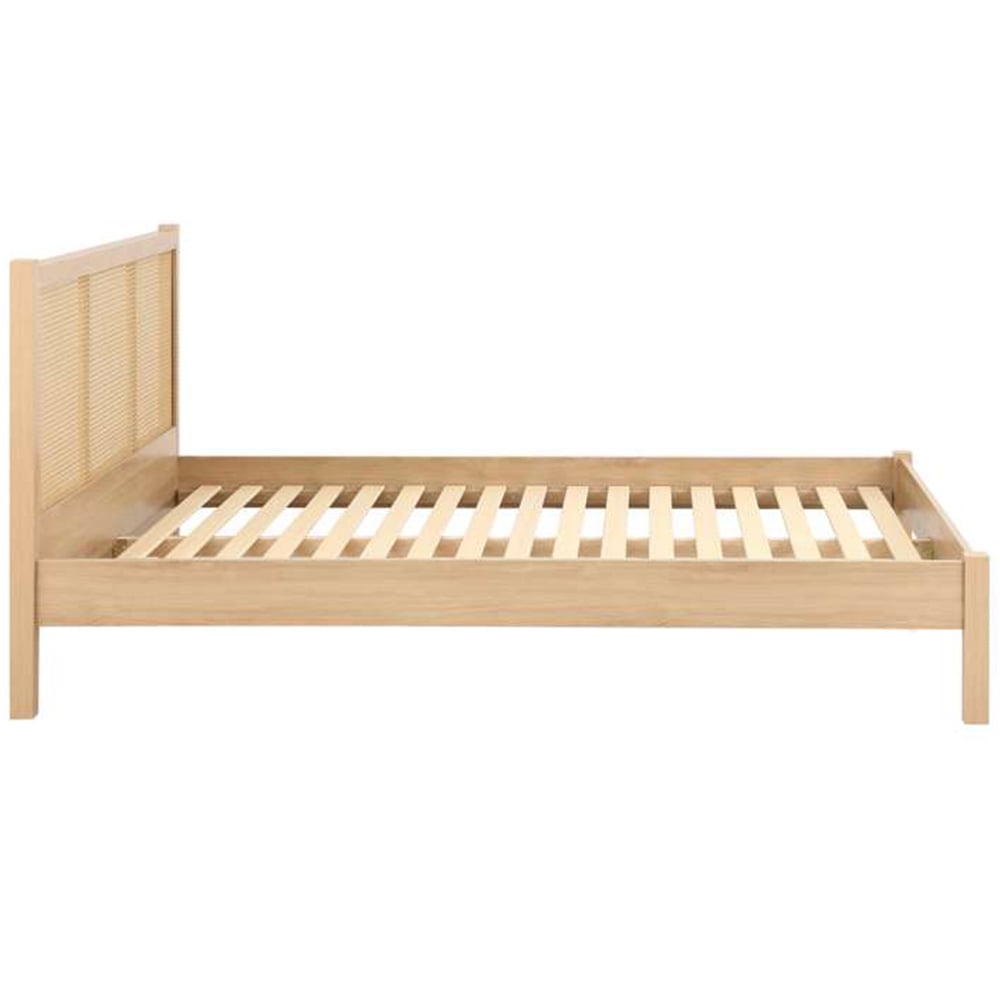 Croxley Double Oak Rattan Bed Image 3