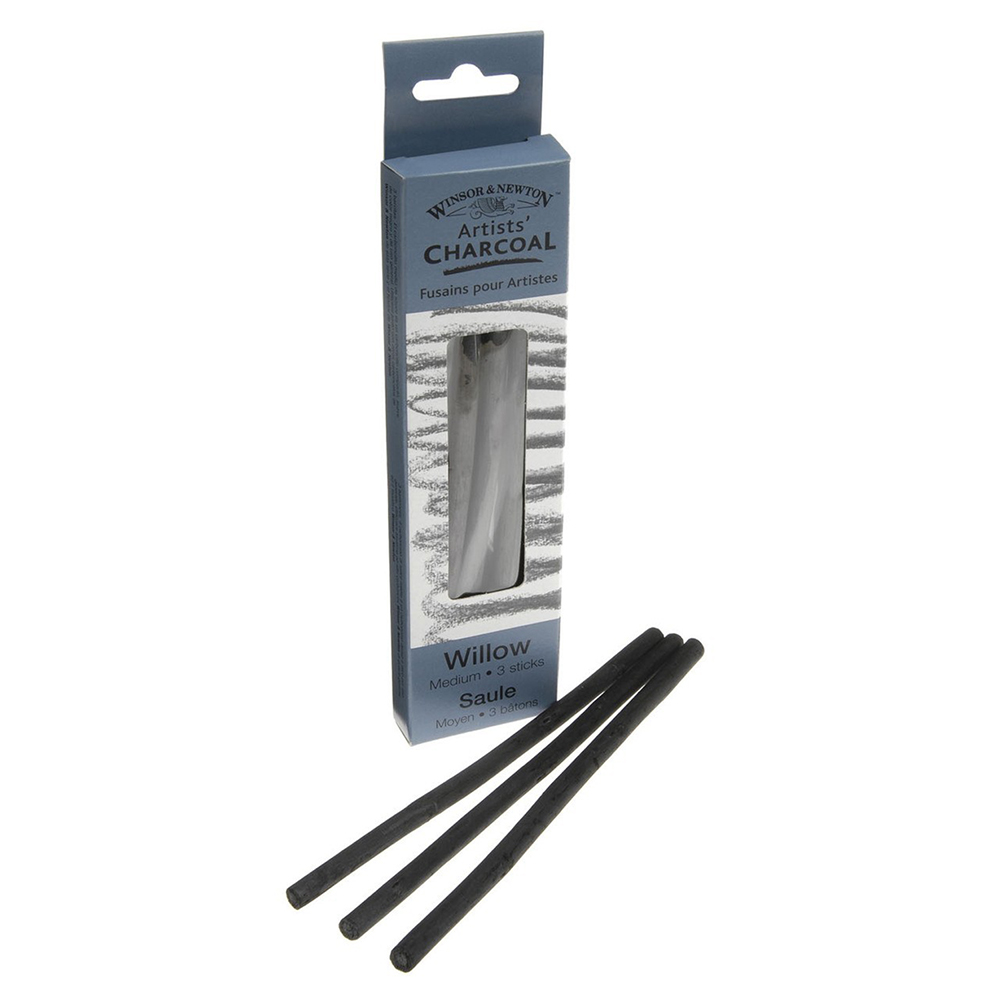 Winsor and Newton Willow Charcoal Sticks - Black / Medium / 12 Image 1