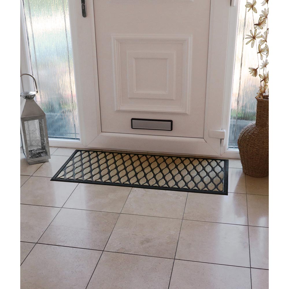 JVL Vienna Droplet Scraper Doormat 45 x 100cm 60cm Image 2