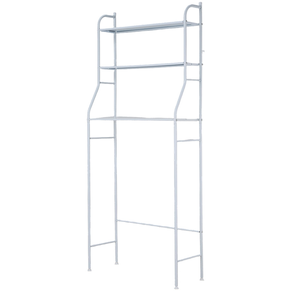 Living and Home 3 Shelf White Over-Washing Machine Storage Rack Image 2