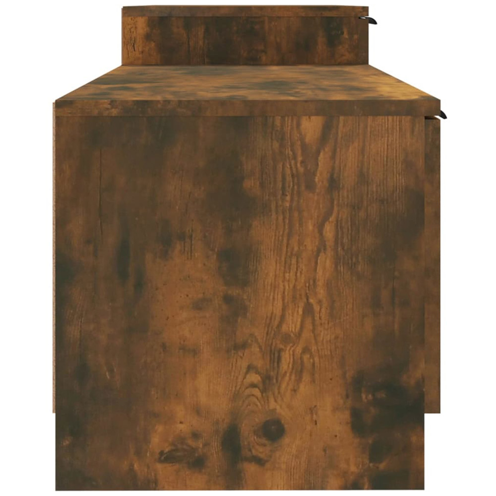 vidaXL 4 Door Smoked Oak TV Cabinet Image 7