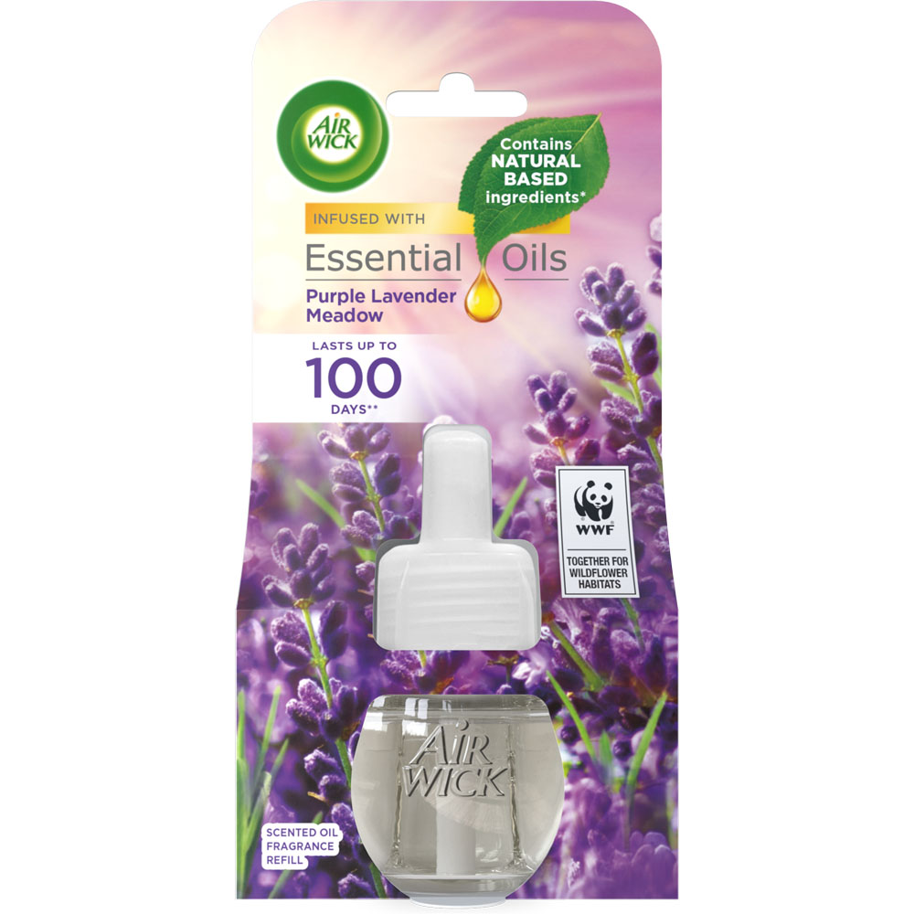 Air Wick Purple Lavender Meadow Scented Oil Electric Diffuser Refill 19ml Image