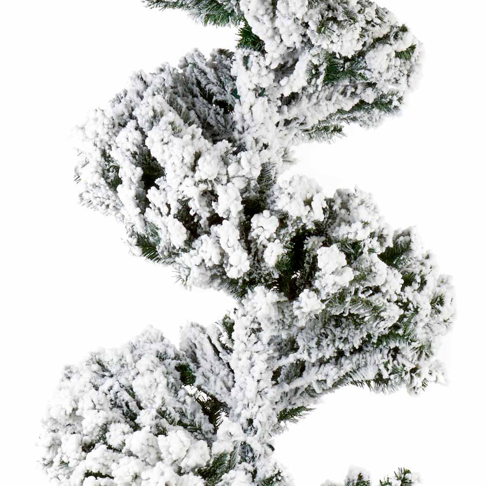 Premier Snow Flocked Spiral Tree, 2.1M Image 3