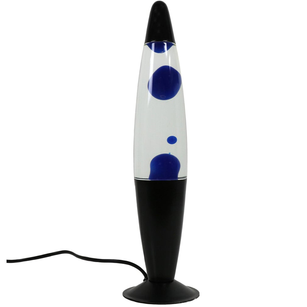 Black Metal Lava Lamp Light Image 1