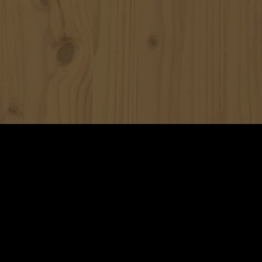 vidaXL 6 Drawer Honey Brown Pine Wood Sideboard Image 8