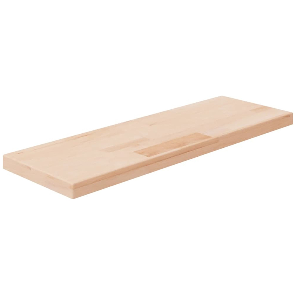 vidaXL 60 x 25 x 2.5cm Solid Oak Wooden Wall Shelf Image 1