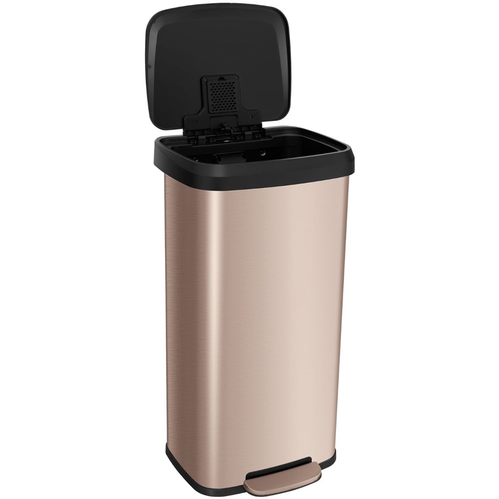 Costway Golden Step Trash Can with Soft Close Lid 68L Image 3