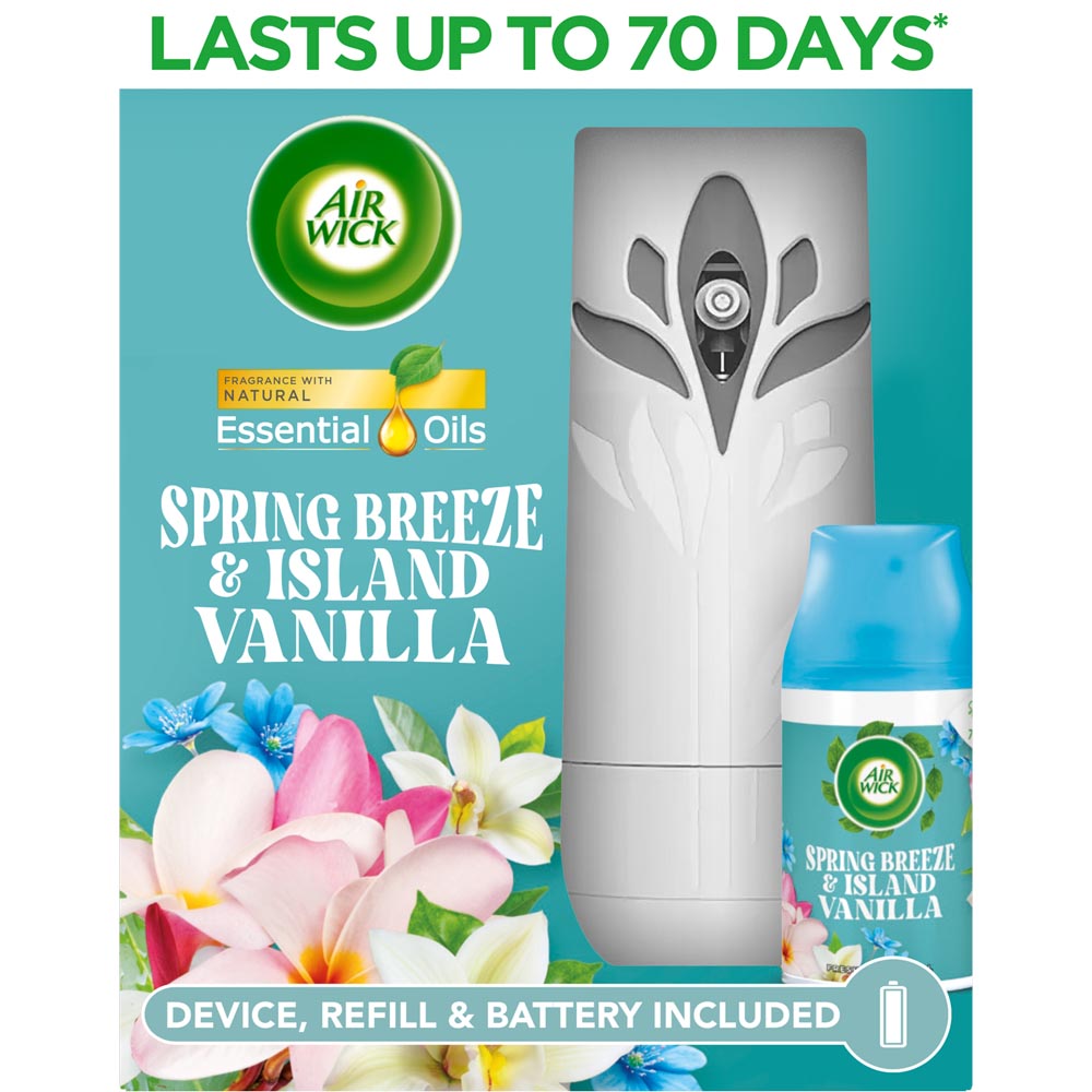 Air Wick Spring Breeze and Island Vanilla Freshmatic Kit 250ml Image 4