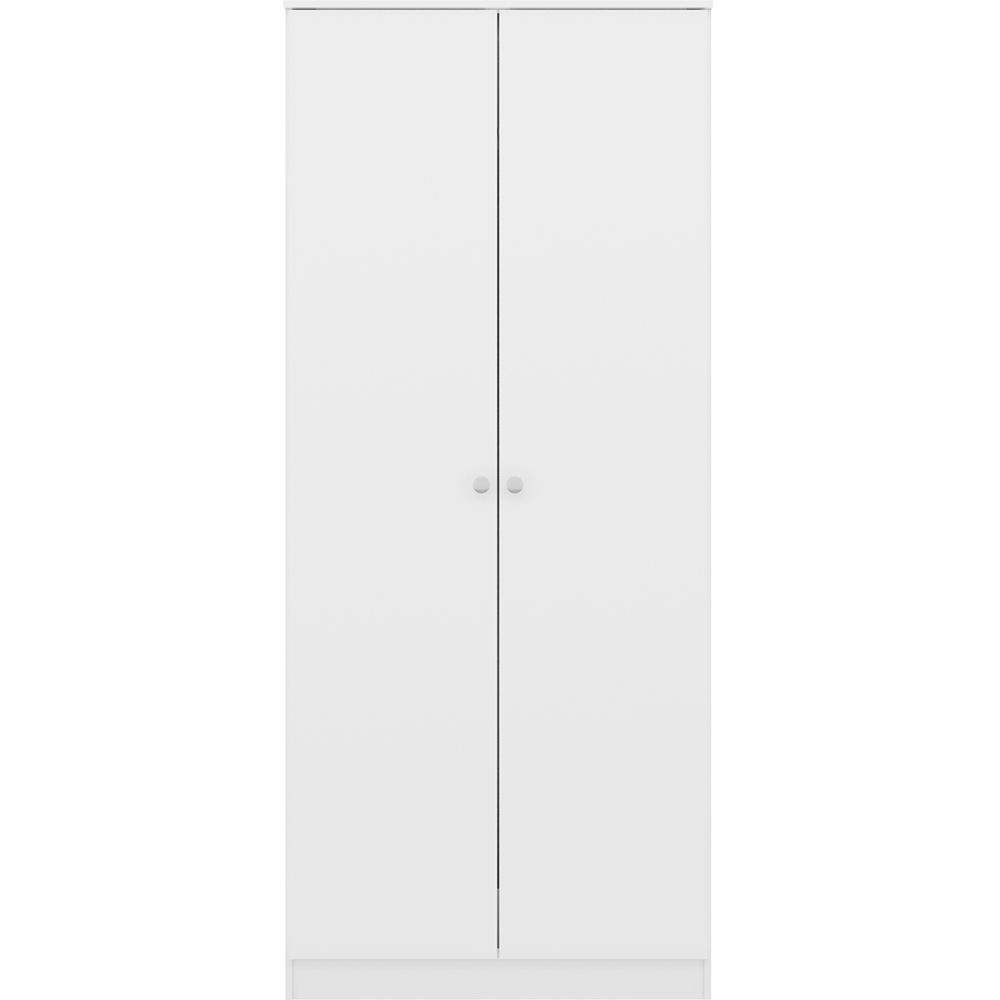 Seconique Denver 2 Door White Gloss Wardrobe Image 3