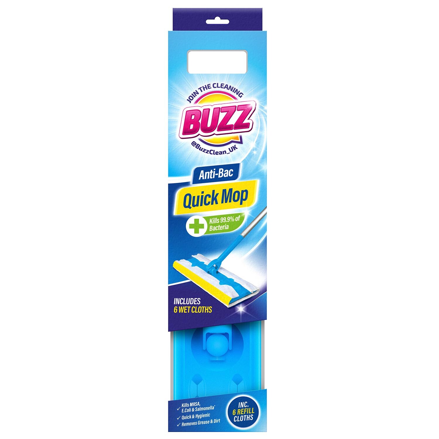 Buzz AntiBac Mop Head and Wet Cloth Refill Image