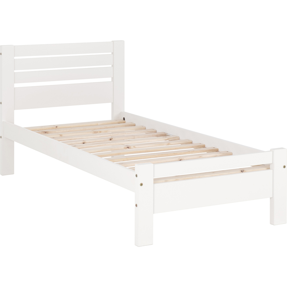 Seconique Toledo Single White Bed Image 2