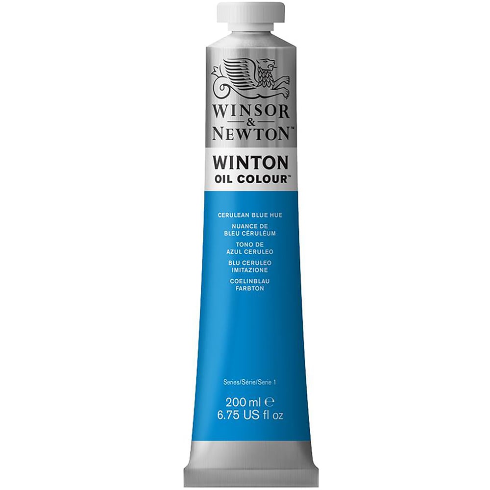 Winsor and Newton 200ml Winton Oil Colours - Cerulean Blue Image