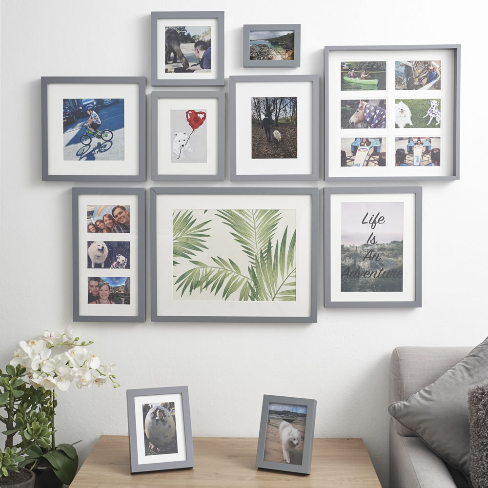 Wilko Grey Photo Frame 12 x 10 Inch Image 4