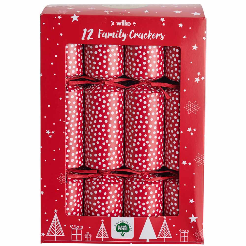 Wilko 12 Pack Cosy Family Crackers Image 1