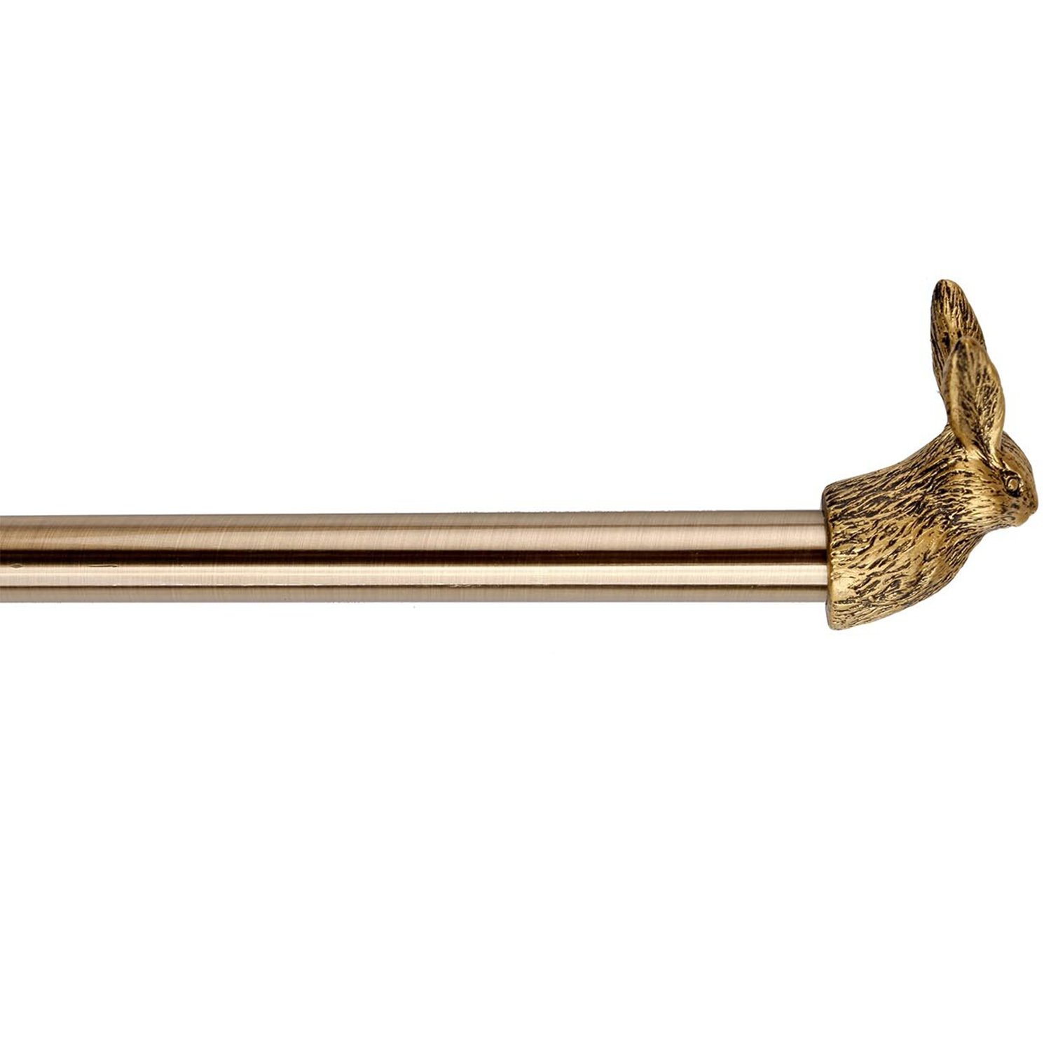 Rabbit 210-360cm Extendable Brass Curtain Pole Image