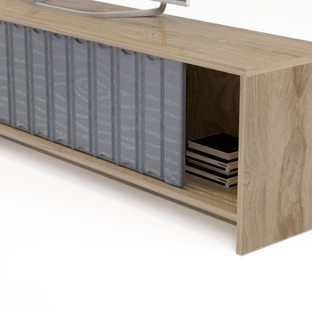 Decorotika New Yorker Oud Anthracite TV Unit Image 4