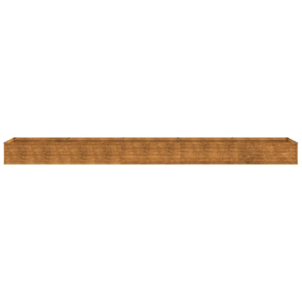 vidaXL Corten Steel Large Brown Garden Raised Bed 482 x 50 x 36cm Image 2