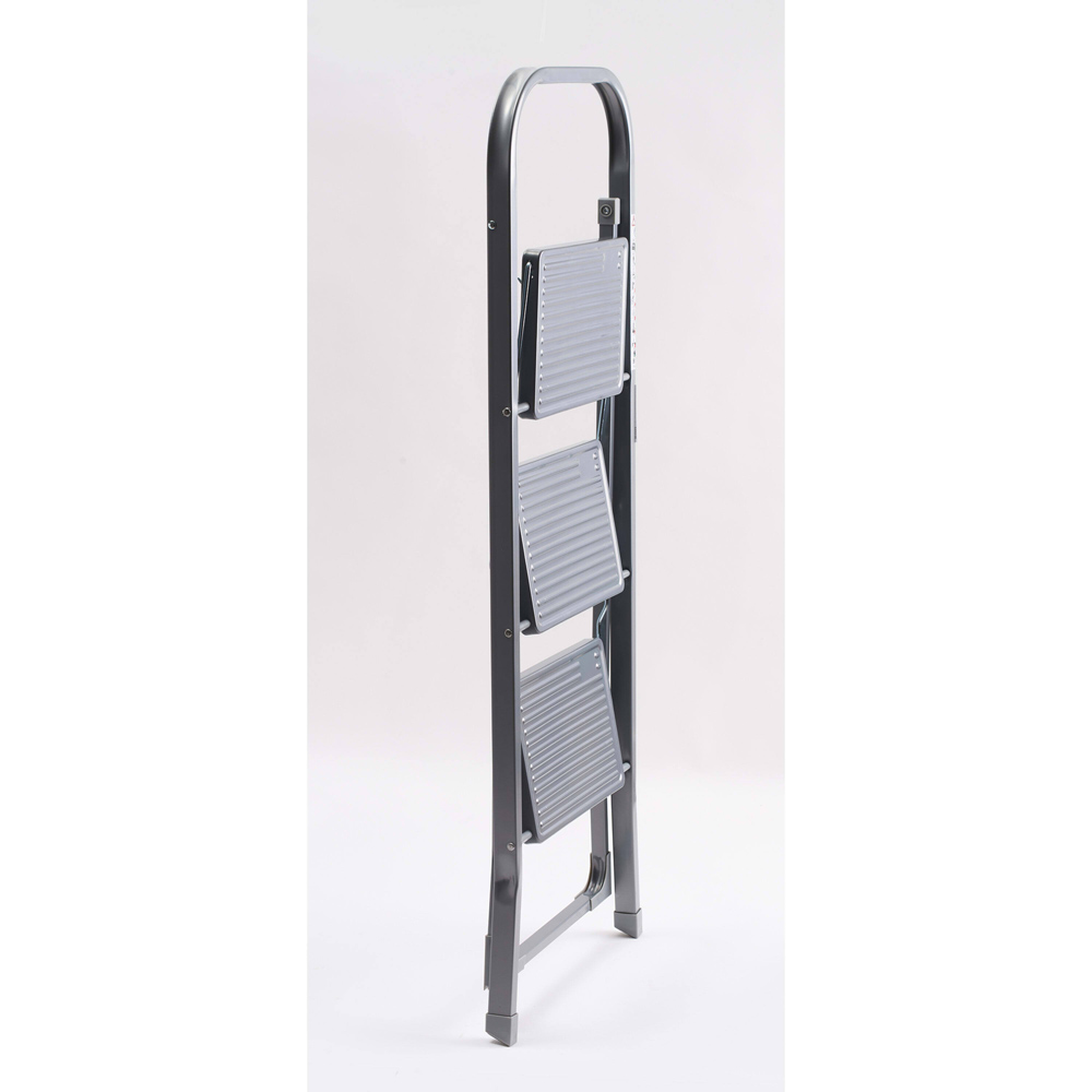 OurHouse 3 Tier Steel Step Ladder Image 3
