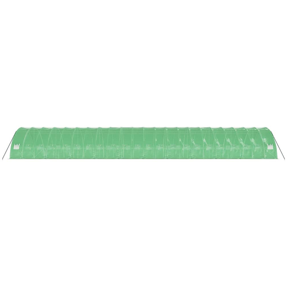 vidaXL Green Polyethylene Galvanised Steel Frame 72.1 x 19.6ft Greenhouse Image 4