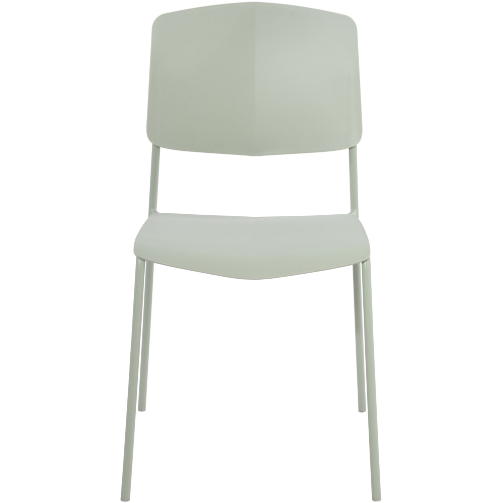 Core Products Academy Set of 2 Light Green Plastic Kitchen Chair Image 7