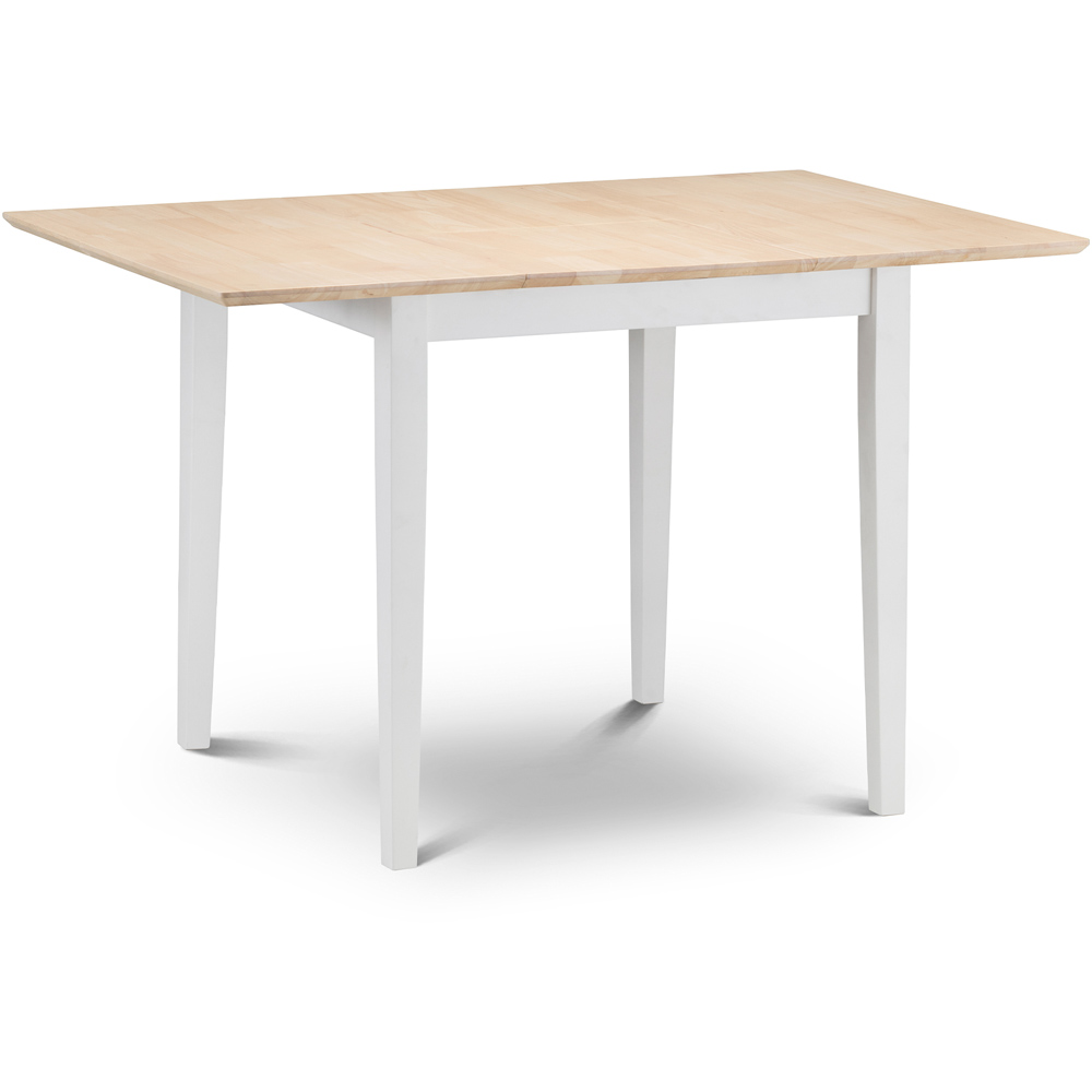 Julian Bowen Rufford Extending Dining Table Ivory and Natural Image 3