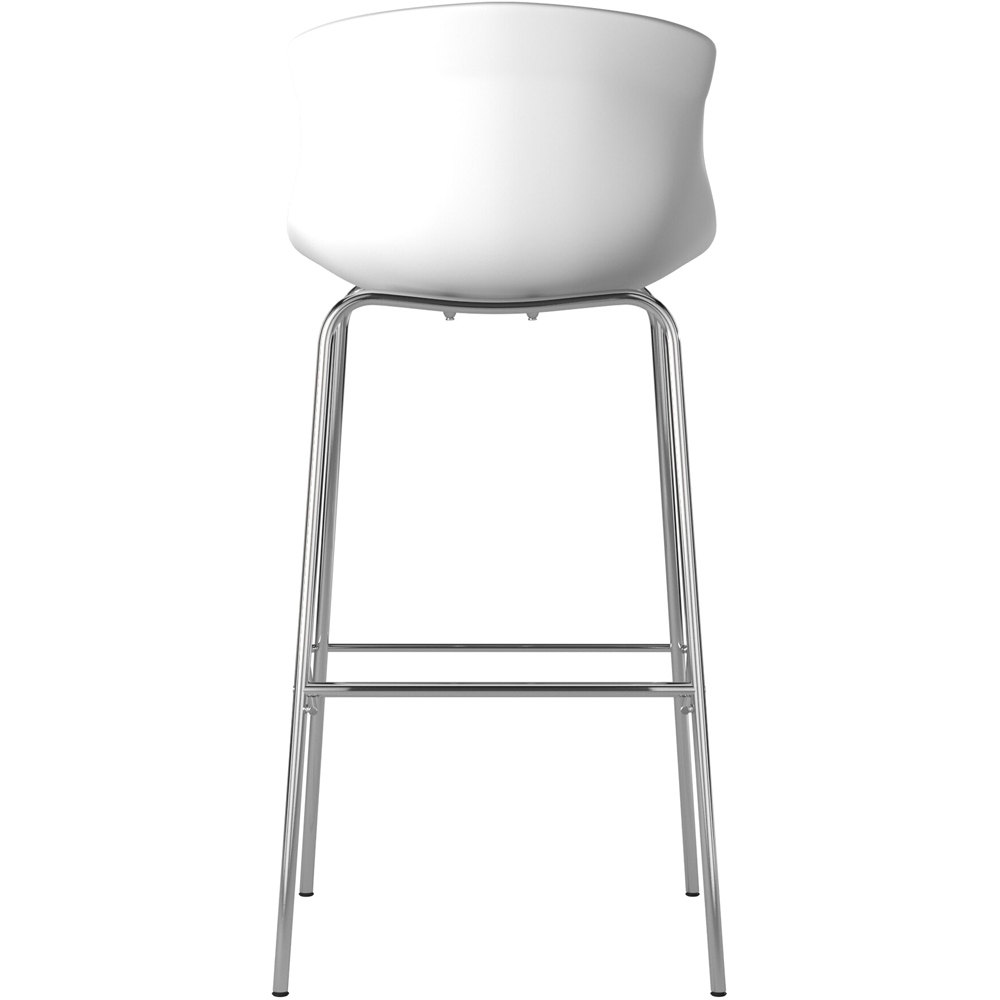 Dorel Helena Grey Velvet Barstool Image 5