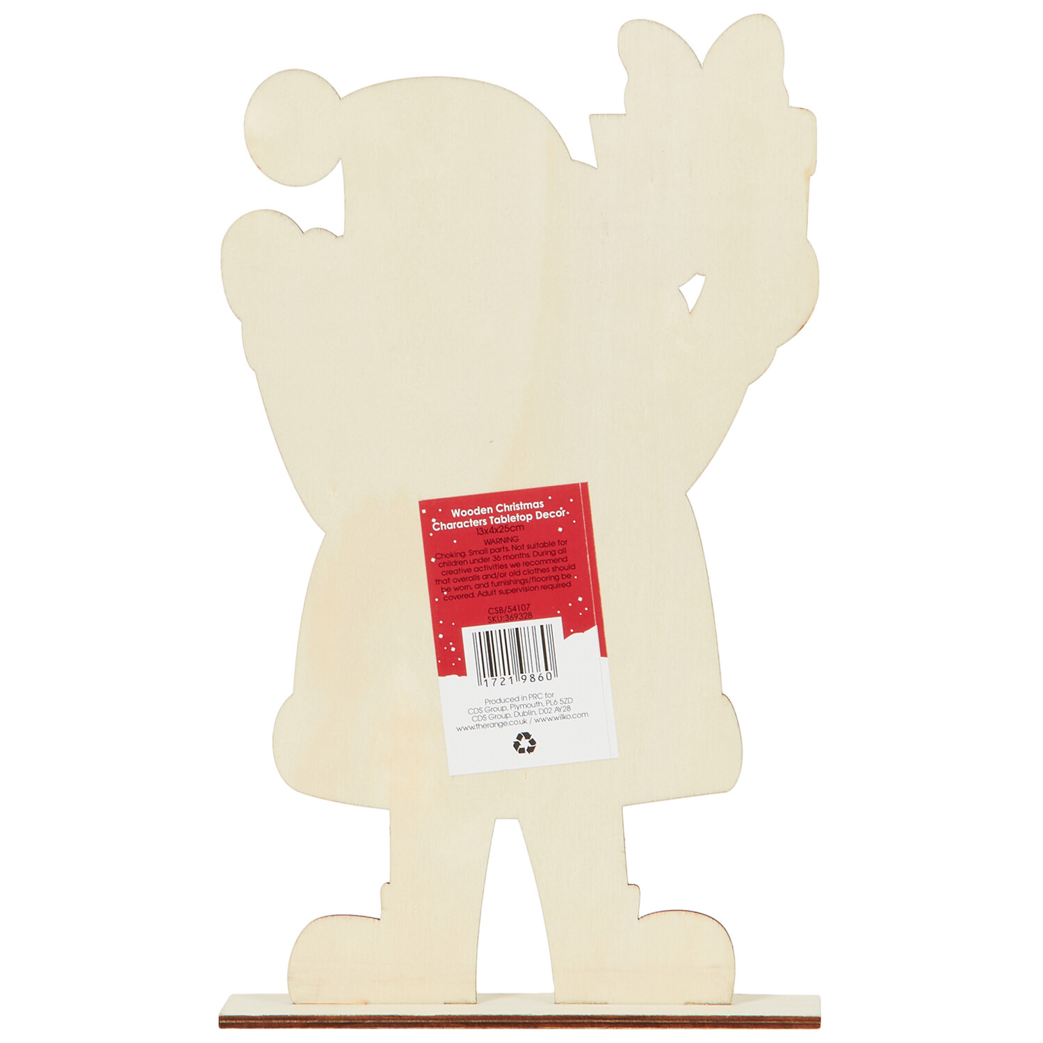 Wooden Xmas Characters - Brown Image 3