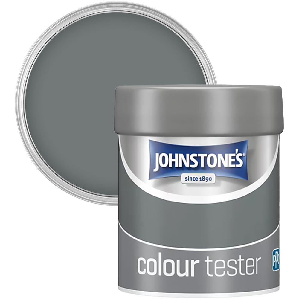 Johnstone's Matt Emulsion Tester Pot - Steel Smoke Image 2
