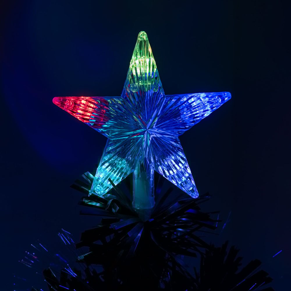 The Christmas Centre 50 Multicolour LED Black Fibre Optic Artificial Xmas Tree 5ft Image 4