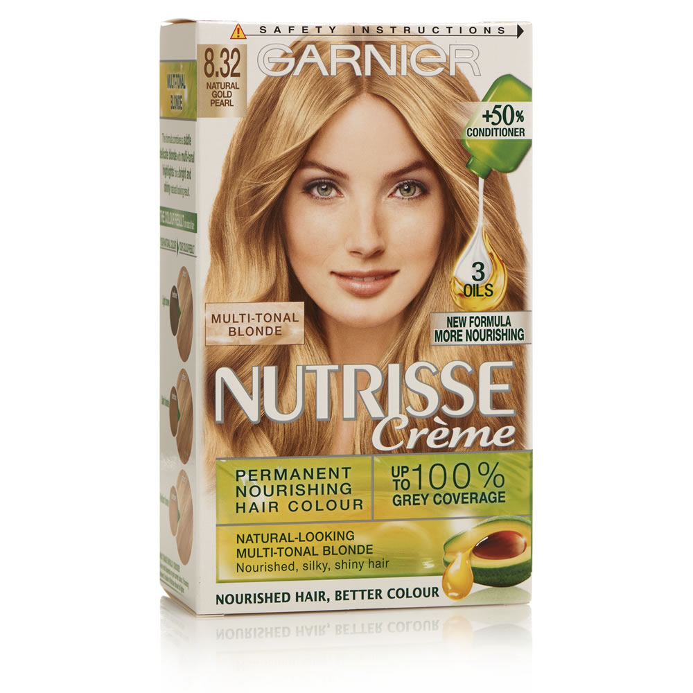 Garnier Nutrisse Gold Pearl Blonde 8.32 Permanent Hair Dye Image