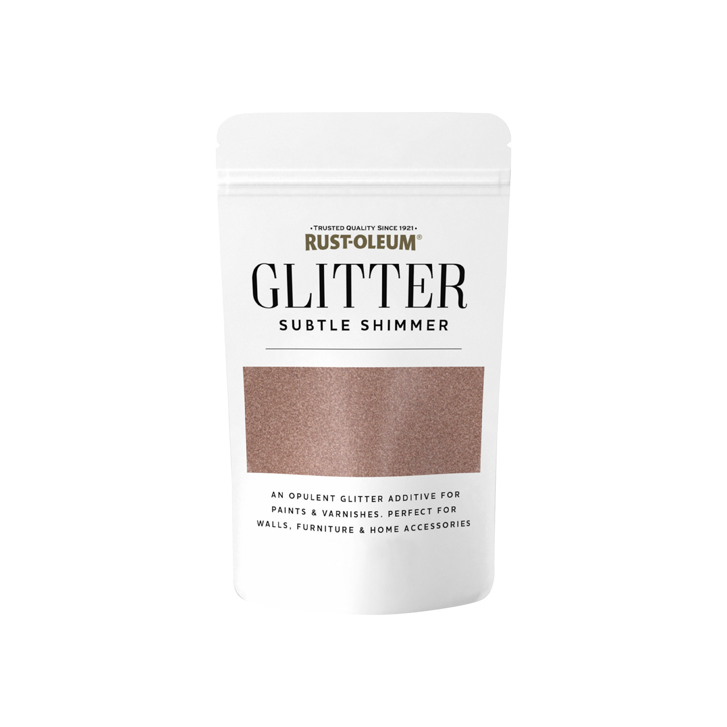 Rust-Oleum Rose Gold Glitter Pouch Image 1
