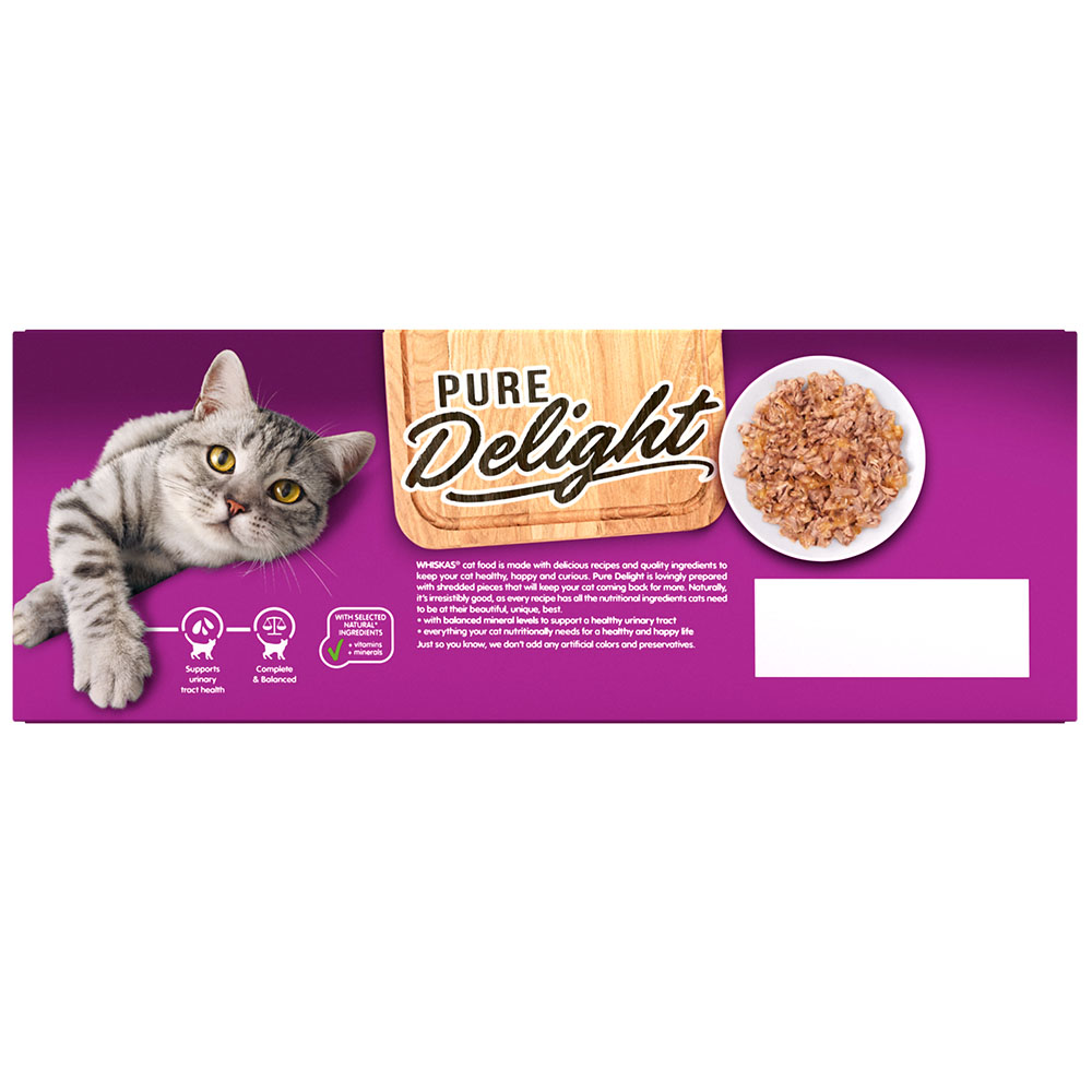Whiskas Pure Delights Poultry in Jelly Cat Food Pouches 80x85g Image 3