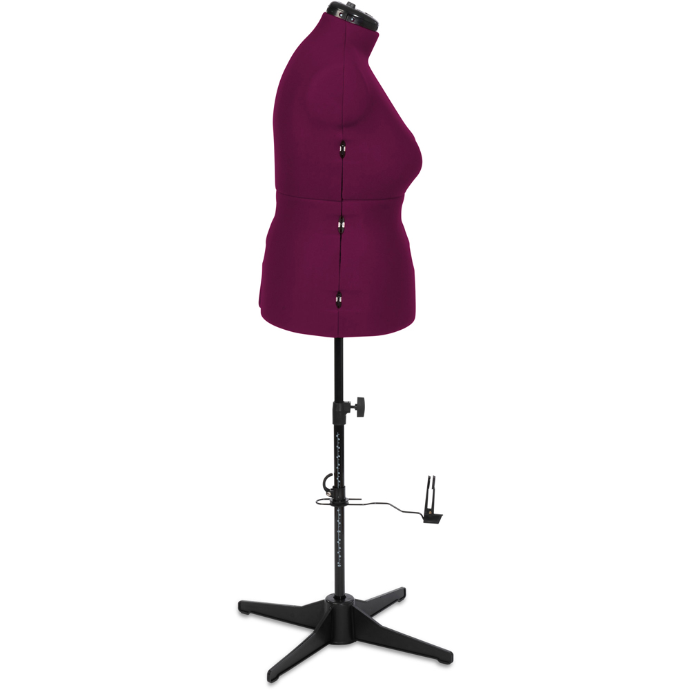 Sewing Online 023818-WINE Wine Adjustable 8-Part Dressmakers Dummy with Hem Marker Large Image 4