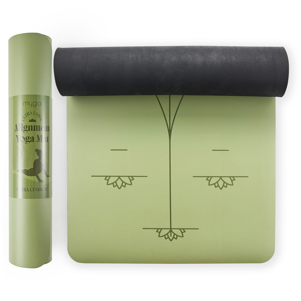 Myga Moss Alignment Yoga Mat XL Image 2