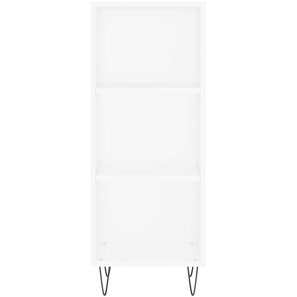 vidaXL Single Door 3 Open Shelf White Highboard Image 6