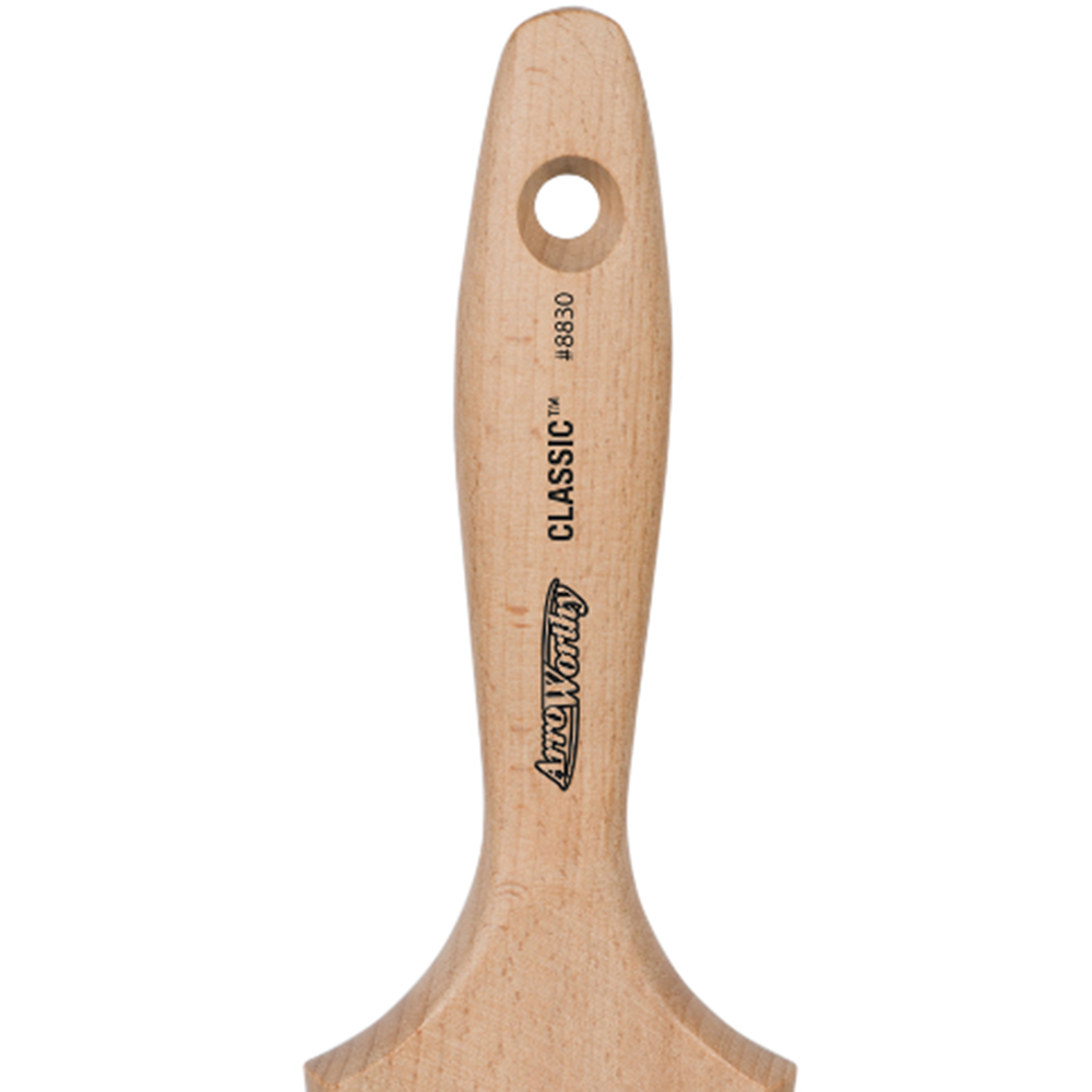 ArroWorthy Classic 2.5 inch Nylyn Flat Beaver Tail Paint Brush Image 2