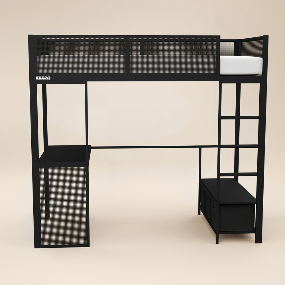 Recoil Glitch Metal Gaming High Sleeper with Desk Image 3