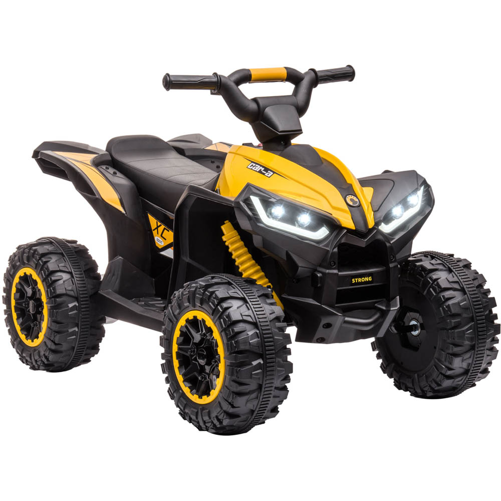 Tommy Toys Kids Ride On Electric Quad Bike Yellow 12V Image 1