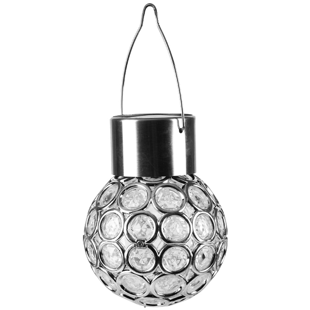 Avilo Crackle Globe Design Hanging Solar LED Light 3 Pack Image 1