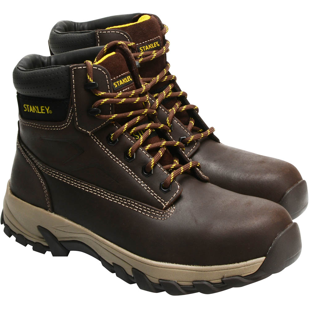 Stanley Tradesman Brown SB-P Safety Boots Size 12 Image 1