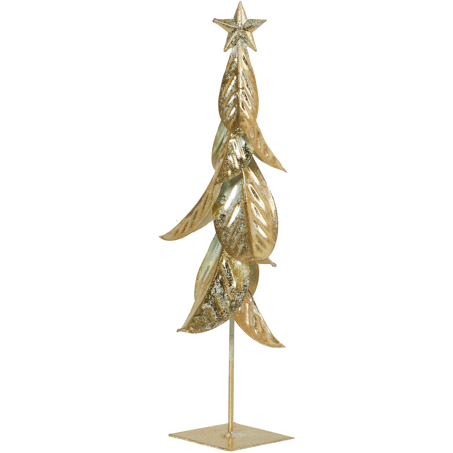Gold Metal Tree Decoration - Gold Image 2