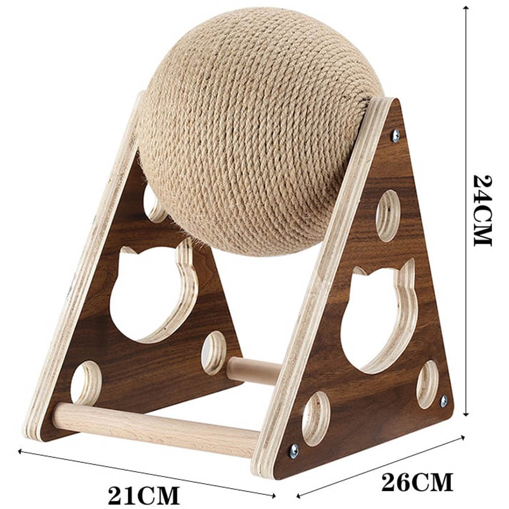 H&O Direct Natural Sisal Cat Scratching Ball Toy Image 4