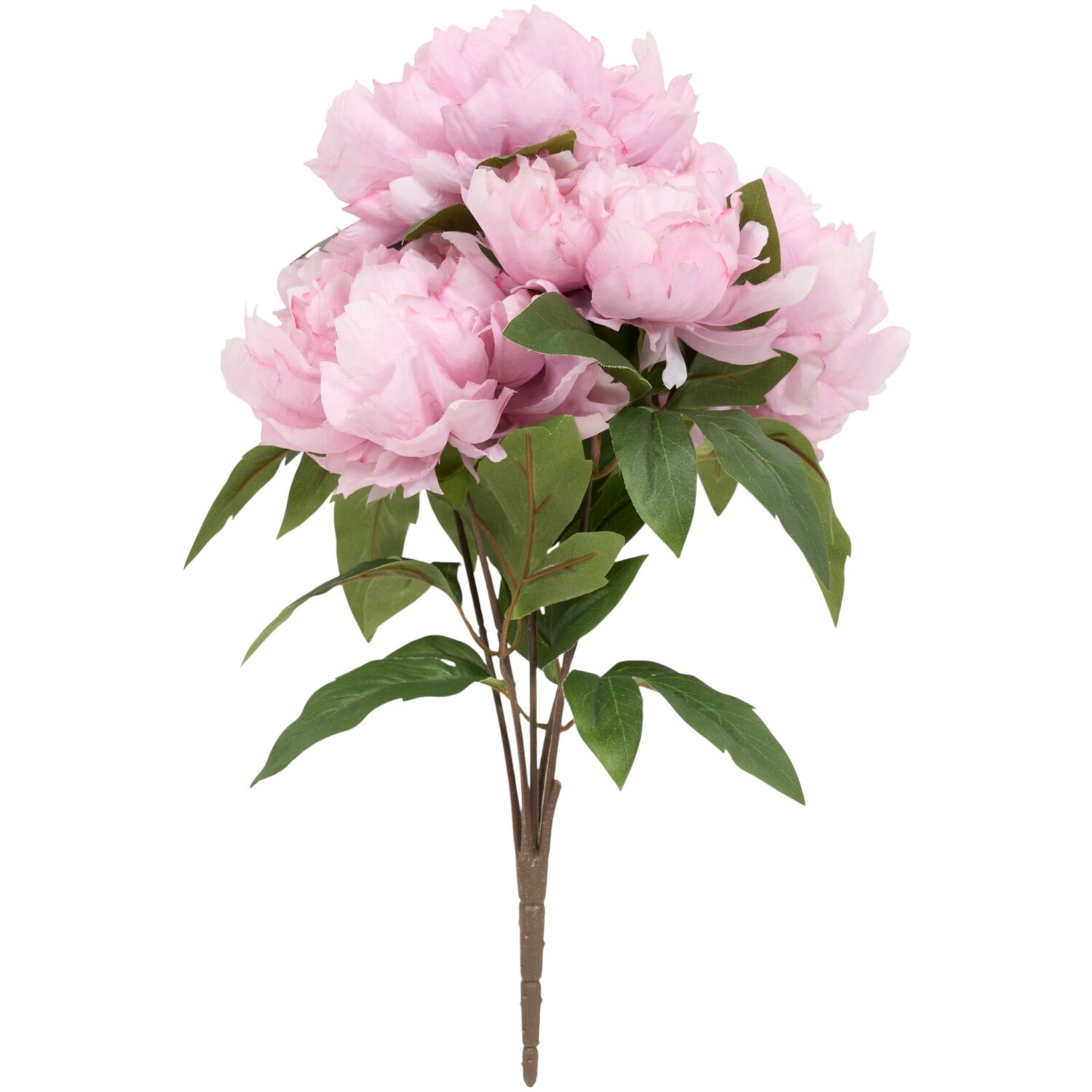 Artificial Peony Bunch Bouquet Pink Image 4