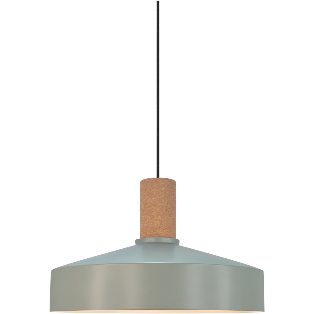 Nordlux Elvas Dusty Green Cork Pendant Light Image 6