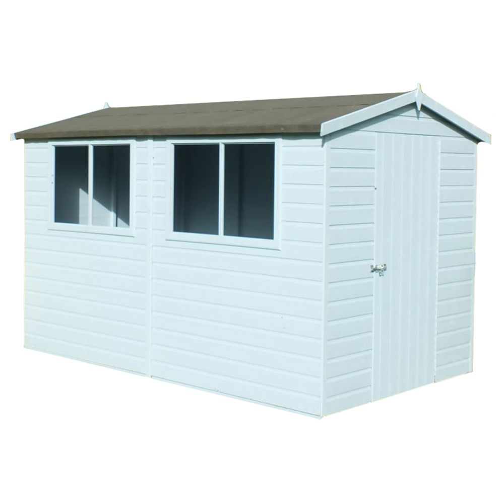 Shire Lewis 10 x 8ft Wooden Shiplap Apex Shed Image 1